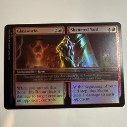 x1 Glassworks // Shattered Yard DSK Duskmourn MTG 137 FOIL COMMON M/NM 1x - Image 1