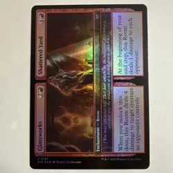 x1 Glassworks // Shattered Yard DSK Duskmourn MTG 137 FOIL COMMON M/NM 1x - Image 2