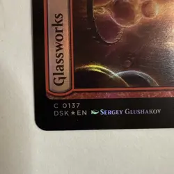 x1 Glassworks // Shattered Yard DSK Duskmourn MTG 137 FOIL COMMON M/NM 1x - Image 3