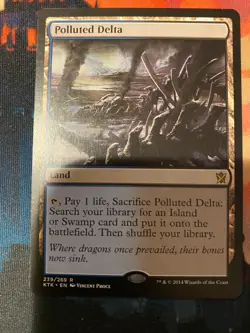 MTG Khans of Tarkir Polluted Delta - Image 1