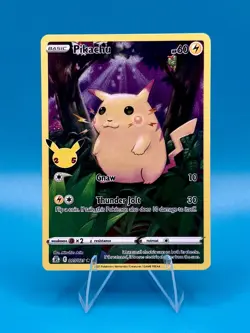 Pokemon TCG Celebrations Pikachu Full Art Holo 05/25 25th Anniversary LP - Image 1