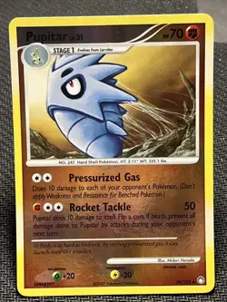Pokemon Card - Pupitar Mysterious Treasures 59/123 Reverse Holo - Image 1