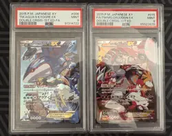 PSA 9 DOUBLE CRISIS Team Magma's Groudon & Aqua's Kyogre EX Pokemon CP1 Japanese - Image 1