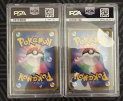 PSA 9 DOUBLE CRISIS Team Magma's Groudon & Aqua's Kyogre EX Pokemon CP1 Japanese - Image 2