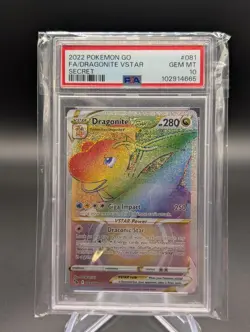 PSA 10 GEM MINT Dragonite Vstar #081 - Pokemon GO Secret Rare - Image 1