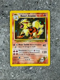 Pokemon TCG Cards Blaine's Arcanine 1/132 Gym Challenge Holo Rare - Image 1