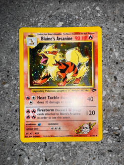 Pokemon TCG Cards Blaine's Arcanine 1/132 Gym Challenge Holo Rare - Image 3