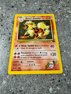 Pokemon TCG Cards Blaine's Arcanine 1/132 Gym Challenge Holo Rare - Image 5