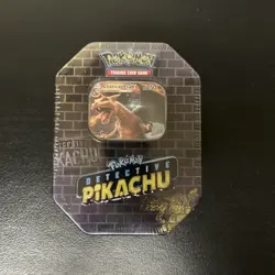 Pokemon TCG: Detective Pikachu CharizardGX Exclusive Tin New Factory Sealed - Image 1
