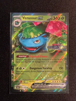 Pokemon TCG Venusaur Ex And Blastoise Ex Stellar Crown Stamp Promo Cards NM - Image 2