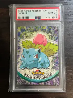 1999 Topps Pokemon TV #2 Ivysaur PSA 10 - Image 1