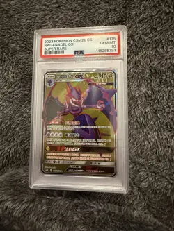 2019 POKEMON SM UNIFIED MINDS Chinese FULL ART 230 NAGANADEL GX PSA 10 GEM MINT - Image 1