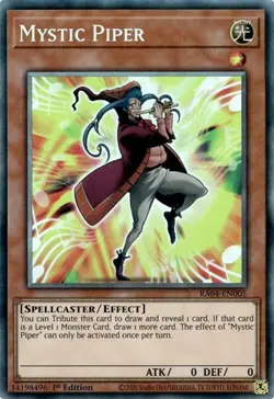 Yugioh! Mystic Piper - RA04-EN005 - Collector's Rare - 1st Edition Near Mint, En - Image 1