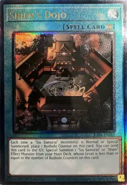 Yugioh! Shien's Dojo - RA04-EN088 - Ultimate Rare - 1st Edition Near Mint, Engli - Image 1