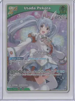 Usada Pekora Foil - hBP01-043 RR NM - Hololive TCG Trading Card Game VTuber - Image 1