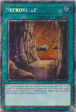 Yugioh! Necrovalley - RA04-EN122 - Platinum Secret Rare - 1st Edition Near Mint, - Image 1
