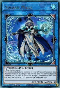 Yugioh! Splash Mage - RA04-EN080 - Ultimate Rare - 1st Edition Near Mint, Englis - Image 1
