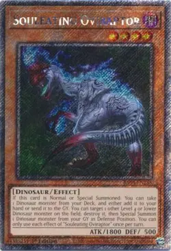 Yugioh! Souleating Oviraptor - RA04-EN288 - Platinum Secret Rare - 1st Edition N - Image 1