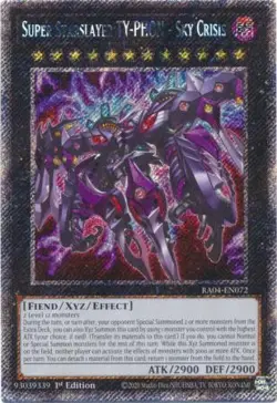 Yugioh! Super Starslayer TY-PHON - Sky Crisis - RA04-EN072 - Platinum Secret Rar - Image 1