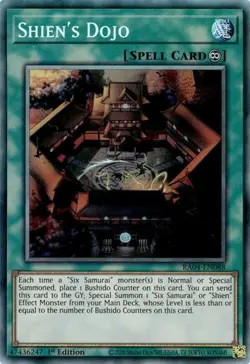 Yugioh! Shien's Dojo - RA04-EN088 - Collector's Rare - 1st Edition Near Mint, En - Image 1
