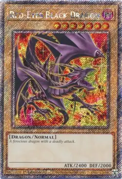 Yugioh! Red-Eyes Black Dragon (8th Art) - RA04-EN109 - Platinum Secret Rare - 1s - Image 1