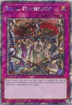Yugioh! Royal Oppression - RA04-EN120 - Platinum Secret Rare - 1st Edition Near - Image 1