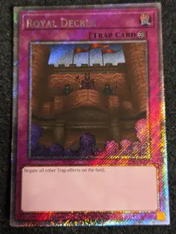 Yugioh! Royal Decree - RA04-EN113 - Platinum Secret Rare - 1st Edition Near Mint - Image 1