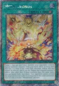 Yugioh! Metaltronus - RA04-EN100 - Platinum Secret Rare - 1st Edition Near Mint, - Image 1