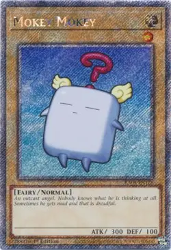 Yugioh! Mokey Mokey - RA04-EN126 - Platinum Secret Rare - 1st Edition Near Mint, - Image 1