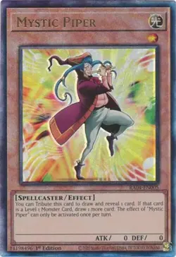 Yugioh! Mystic Piper - RA04-EN005 - Ultimate Rare - 1st Edition Near Mint, Engli - Image 1