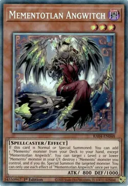 Yugioh! Mementotlan Angwitch - RA04-EN048 - Collector's Rare - 1st Edition Near - Image 1