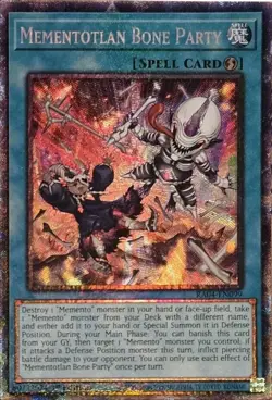 Yugioh! Mementotlan Bone Party - RA04-EN099 - Collector's Rare - 1st Edition Nea - Image 1