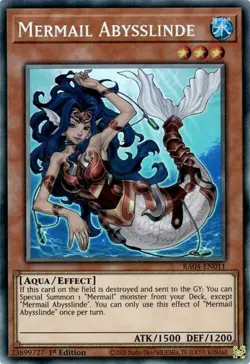 Yugioh! Mermail Abysslinde - RA04-EN011 - Collector's Rare - 1st Edition Near Mi - Image 1