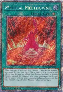 Yugioh! Magical Meltdown - RA04-EN280 - Platinum Secret Rare - 1st Edition Near - Image 1