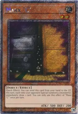 Yugioh! Maxx "C" - RA04-EN150 - Platinum Secret Rare - 1st Edition Near Mint, En - Image 1