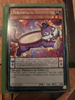 Yu-Gi-Oh Performapal Trampolynx 1st Edition Rare Card NM Condition - Image 1