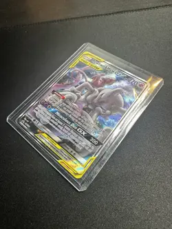NM Mewtwo & Mew GX SM191 Sun & Moon Tag Team Alt Art Promo Pokemon Card - Image 1