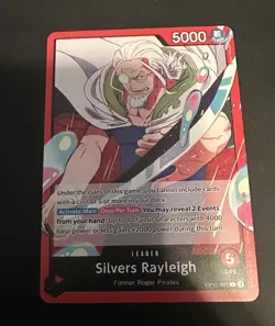 Leader Card Silvers Rayleigh Legacy of the Master One Piece ENGLISH OP12-001 - Image 1