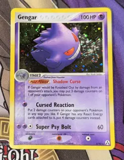 Pokemon TCG 2006 Legend Maker Gengar Holo Rare Card 5/92 MP Condition - Image 2