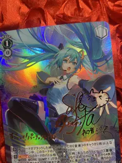 Hatsune Miku WONDER GIRLS Waifu Anime ACG Holo Goddess Card Blue - Image 2