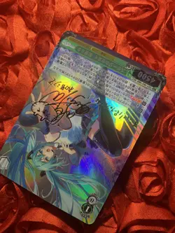 Hatsune Miku WONDER GIRLS Waifu Anime ACG Holo Goddess Card Blue - Image 3