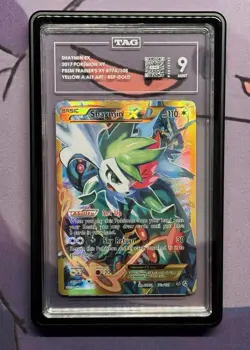 TAG 9 MINT Shaymin EX 77a/108 Alt Art 2017 Pokemon XY Premium Collection Card NM - Image 1