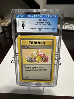 Pokemon Card 1st Edition Mr Fuji - Fossil Set No. 58/62 - PSA 9 MINT - Image 1