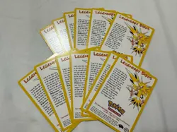 13x Zapdos WoTC Black Star Promo Info Cards Vintage Pokemon TCG Card LP/NM - Image 1