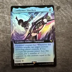 MTG Final Fantasy Conformer Shuriken Extended Art (Rare) #127 Foil - Image 1