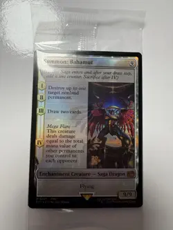 Summon: Bahamut Foil Near Mint MTG Promo: Prerelease Cards promo SEALED NIP 2025 - Image 1