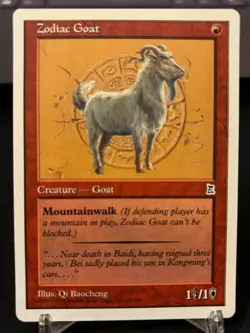 Magic the gathering MTG Three Kingdoms Zodiac Goat Never Played - Image 1