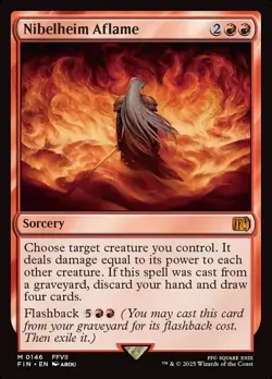 1x - Nibelheim Aflame - Final Fantasy FIN - NM MTG - Image 1