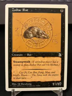 Magic the gathering MTG Three Kingdoms Zodiac Rat Never Played - Image 1