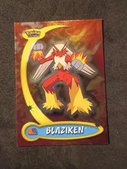 TOPPS Advanced Challenge Pokemon Blaziken #9 Holo Foil Trading Card - Image 1
